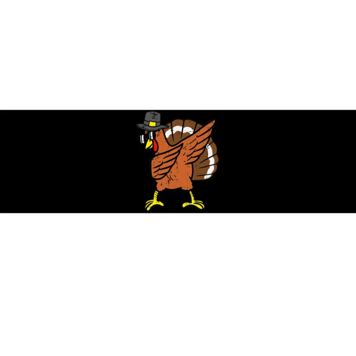 Dabbing Turkey Funny Thanksgiving Dab Dance Bumper Sticker