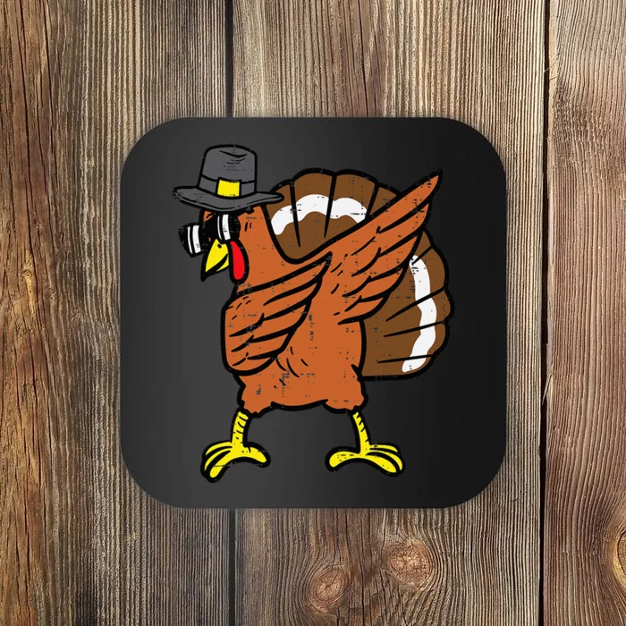 Dabbing Turkey Funny Thanksgiving Dab Dance Coaster