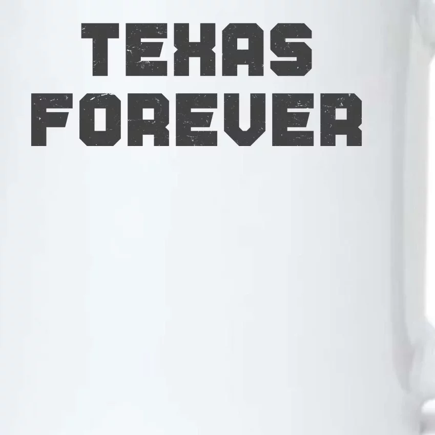 Distressed Texas Forever Black Color Changing Mug