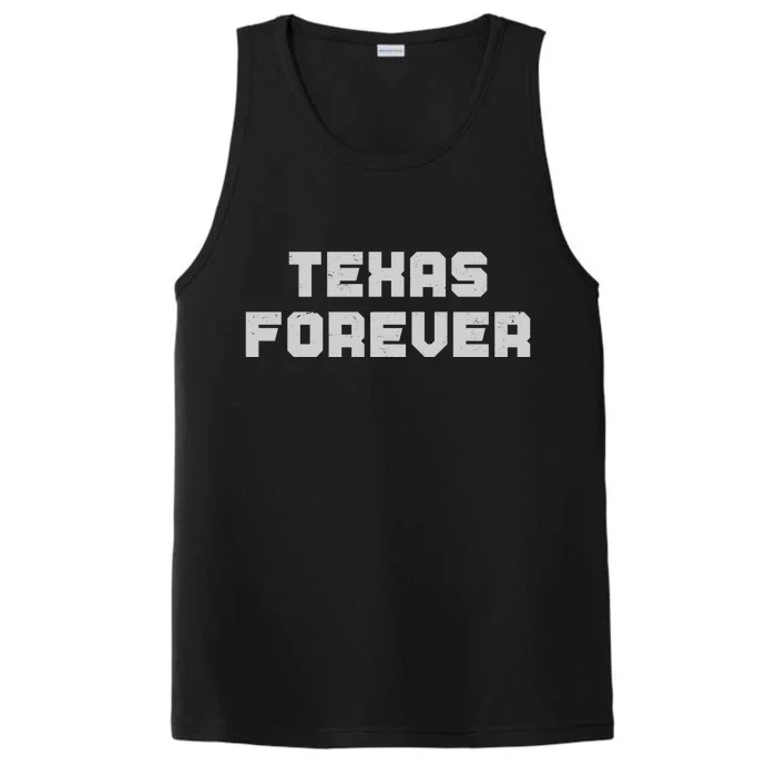 Distressed Texas Forever Performance Tank