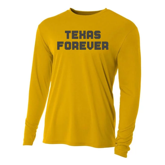 Distressed Texas Forever Cooling Performance Long Sleeve Crew