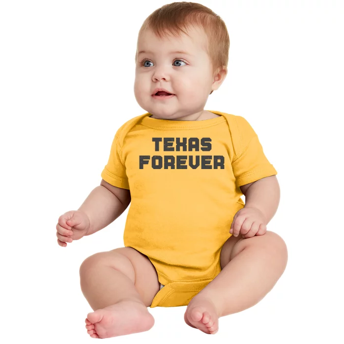 Distressed Texas Forever Baby Bodysuit