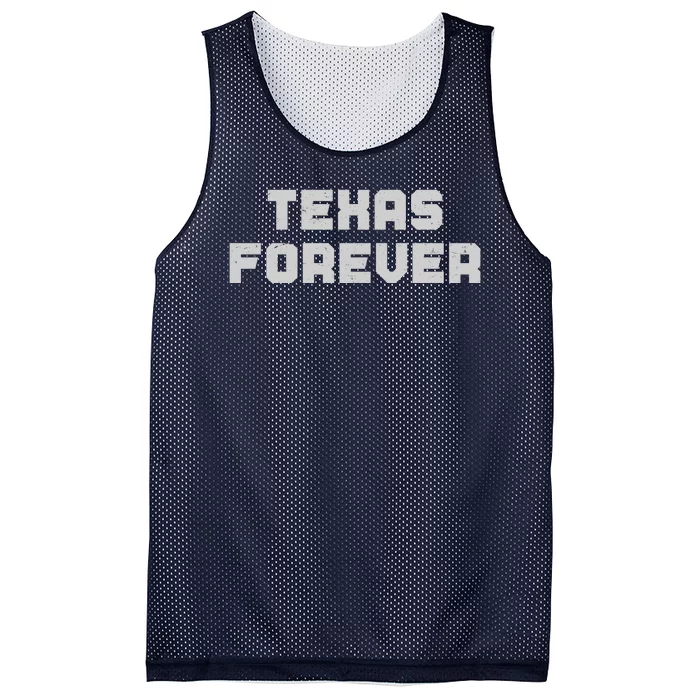 Distressed Texas Forever Mesh Reversible Basketball Jersey Tank