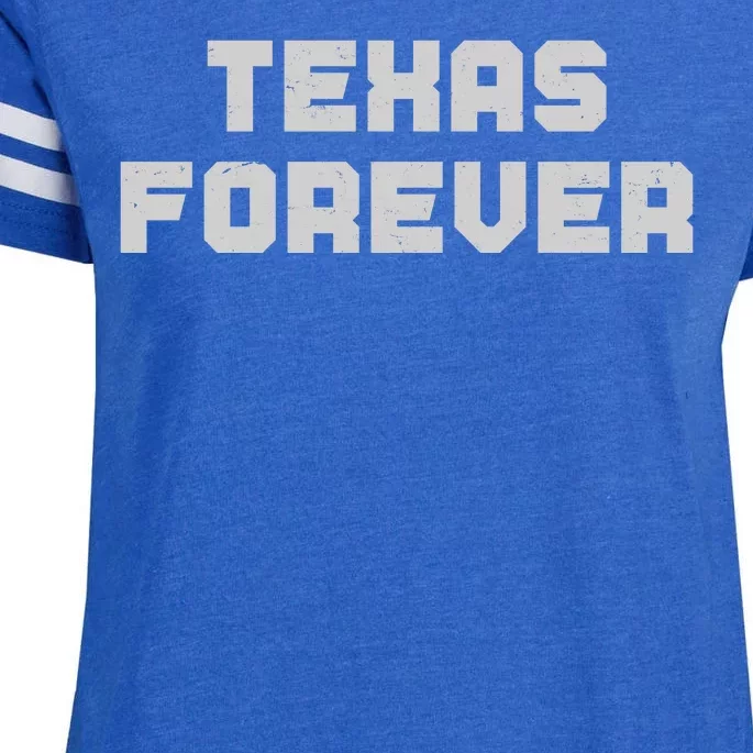 Distressed Texas Forever Enza Ladies Jersey Football T-Shirt