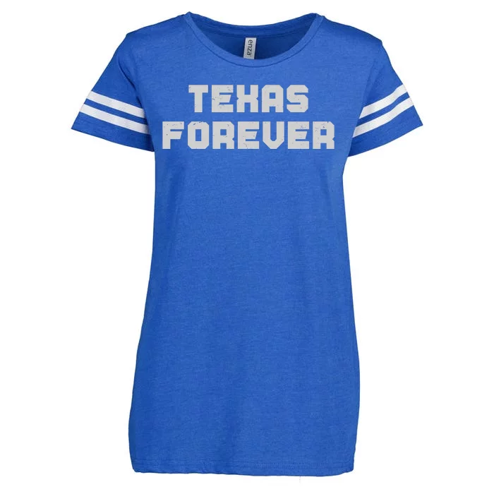 Distressed Texas Forever Enza Ladies Jersey Football T-Shirt