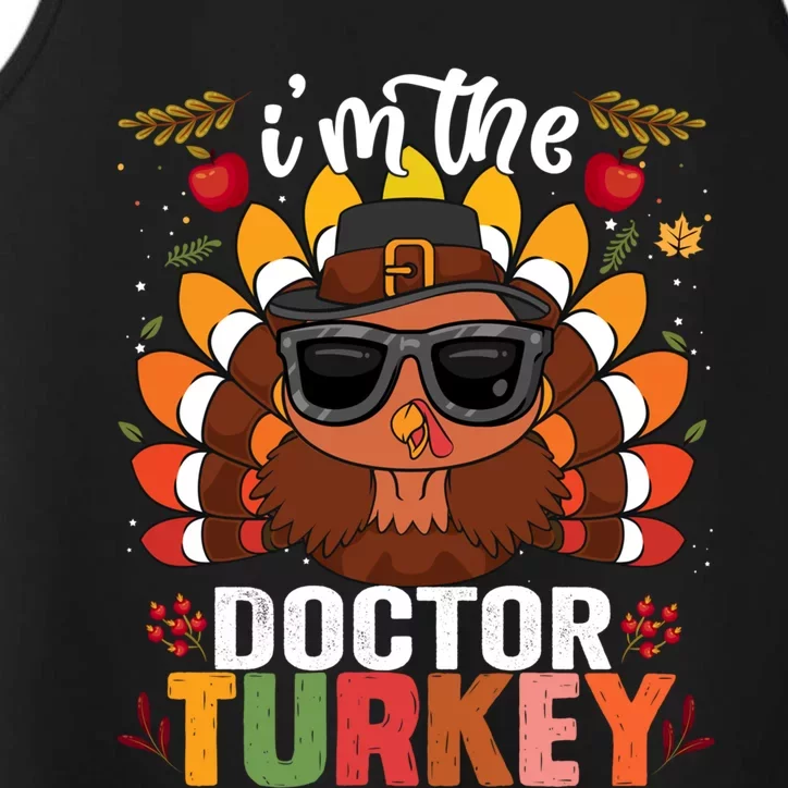 Doctor Turkey Family Matching Group Thanksgiving Day Pilgrim Gift Performance Tank