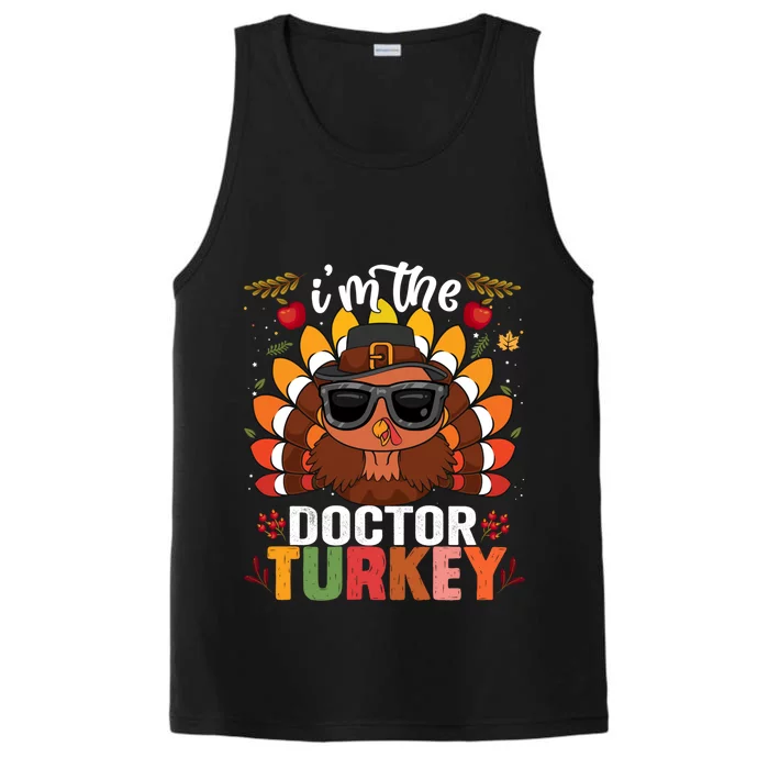 Doctor Turkey Family Matching Group Thanksgiving Day Pilgrim Gift Performance Tank