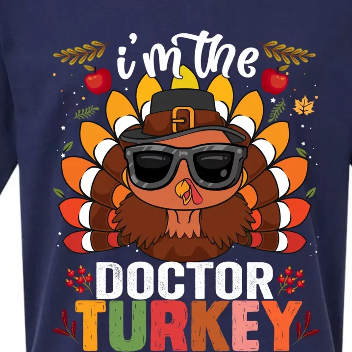 Doctor Turkey Family Matching Group Thanksgiving Day Pilgrim Gift Sueded Cloud Jersey T-Shirt