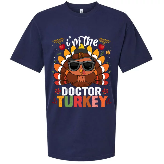 Doctor Turkey Family Matching Group Thanksgiving Day Pilgrim Gift Sueded Cloud Jersey T-Shirt