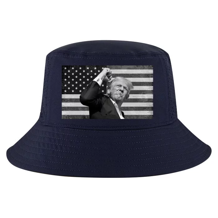 Donald Trump Fight Freedom Usa Flag Cool Comfort Performance Bucket Hat