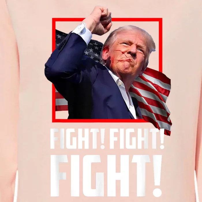 Donald Trump Fight Fighting Fighters Supporters Americans Womens California Wash Sweatshirt