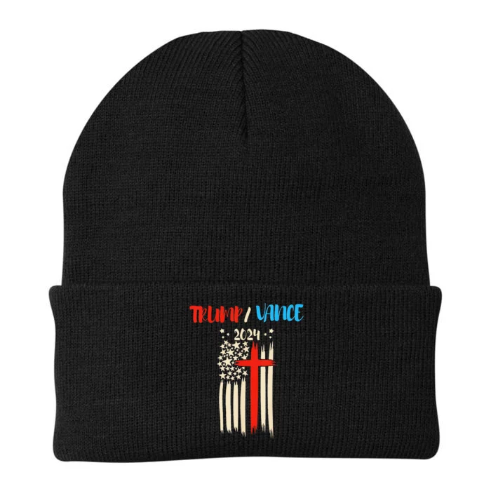 Donald Trump For President & Jd Vance For Vice President Usa Knit Cap Winter Beanie