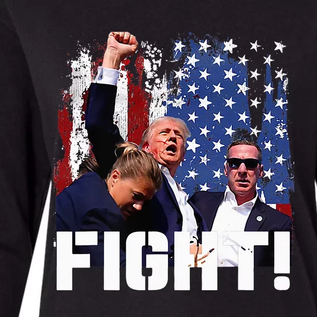 Donald Trump Fist Pump Womens Cotton Relaxed Long Sleeve T-Shirt