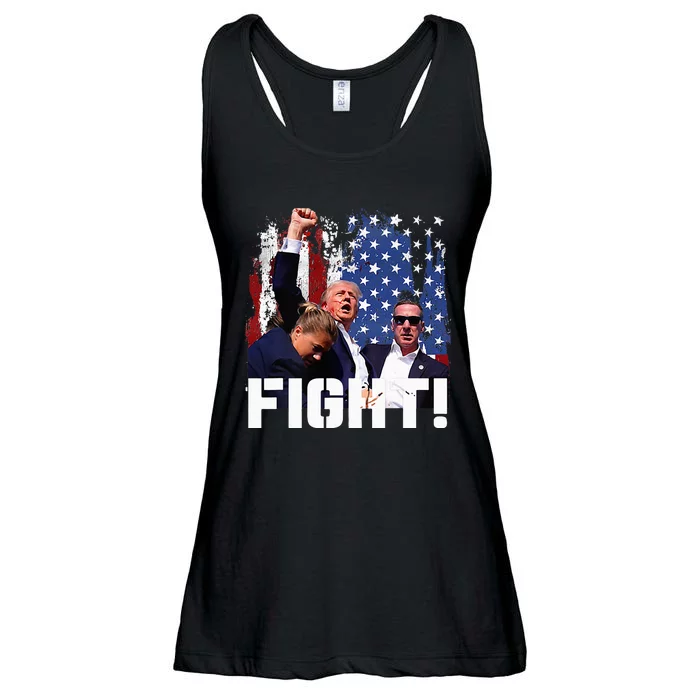 Donald Trump Fist Pump Ladies Essential Flowy Tank