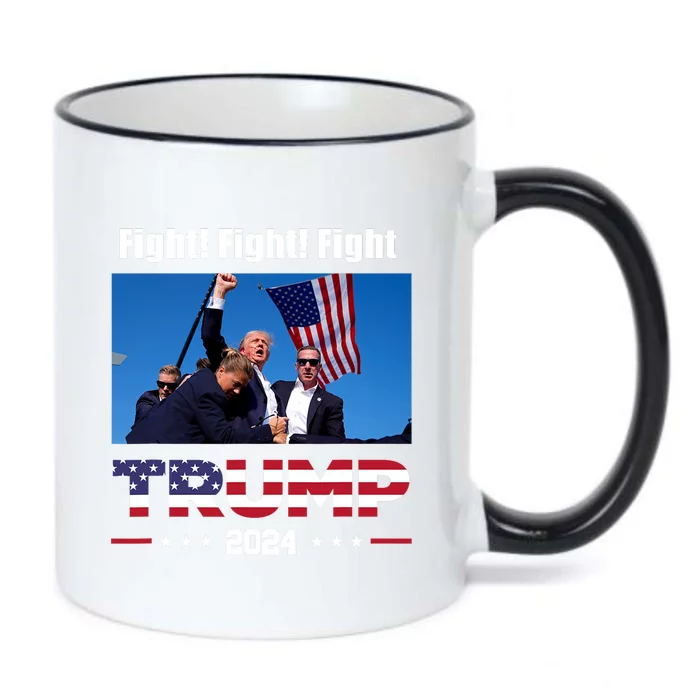 Donald Trump Fight Fighting Fighters Supporters Americans Black Color Changing Mug