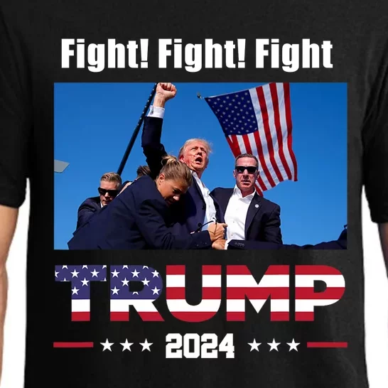 Donald Trump Fight Fighting Fighters Supporters Americans Pajama Set