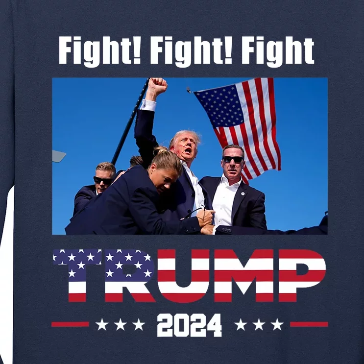 Donald Trump Fight Fighting Fighters Supporters Americans Long Sleeve Shirt