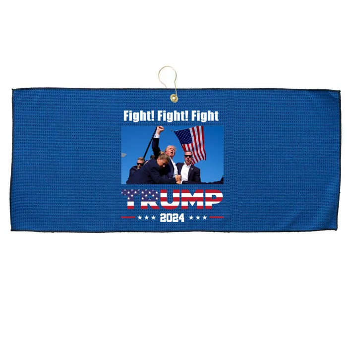 Donald Trump Fight Fighting Fighters Supporters Americans Large Microfiber Waffle Golf Towel