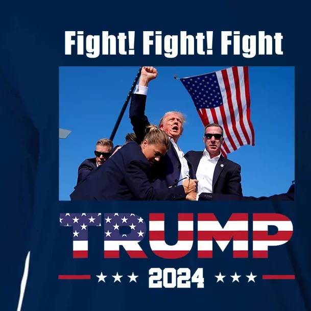 Donald Trump Fight Fighting Fighters Supporters Americans Cooling Performance Long Sleeve Crew