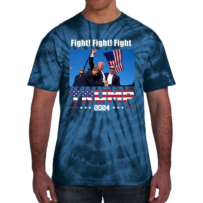 Donald Trump Fight Fighting Fighters Supporters Americans Tie-Dye T-Shirt