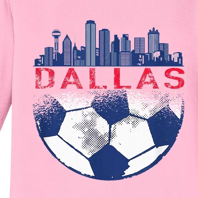 Dallas Texas Fan Fc Baby Long Sleeve Bodysuit