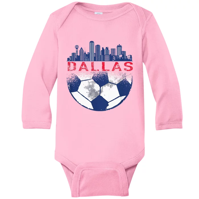 Dallas Texas Fan Fc Baby Long Sleeve Bodysuit