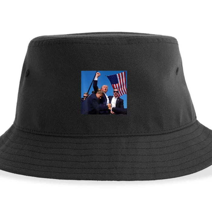 Donald Trump Fight Fist 2024 Sustainable Bucket Hat