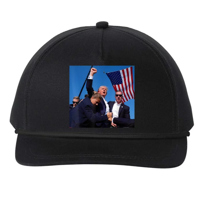 Donald Trump Fight Fist 2024 Snapback Five-Panel Rope Hat