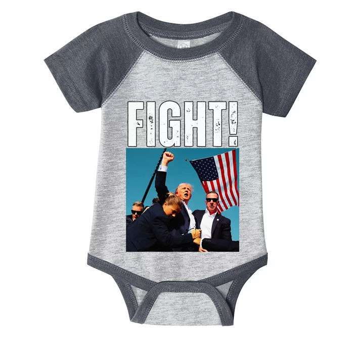 Donald Trump Fight Fist 2024 Infant Baby Jersey Bodysuit