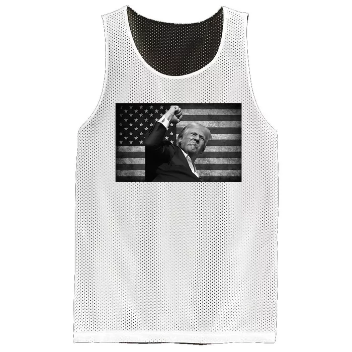 Donald Trump Fight For Freedom Mesh Reversible Basketball Jersey Tank