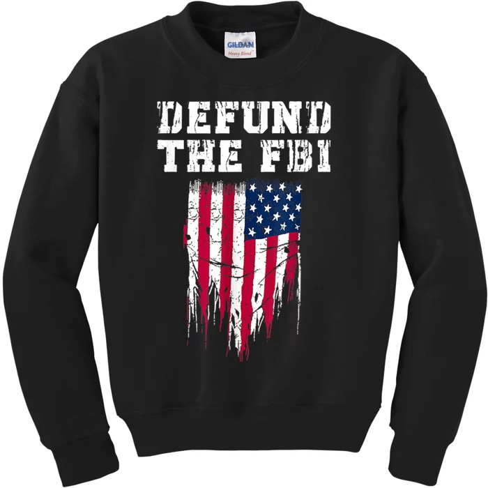 Defund The FBI Federal Bureau Anti FBI Corruption Kids Sweatshirt