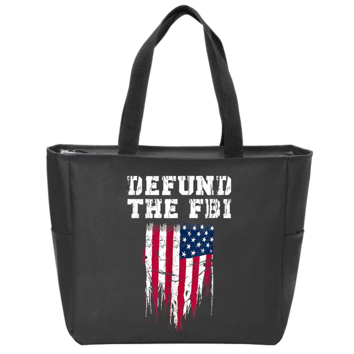 Defund The FBI Federal Bureau Anti FBI Corruption Zip Tote Bag