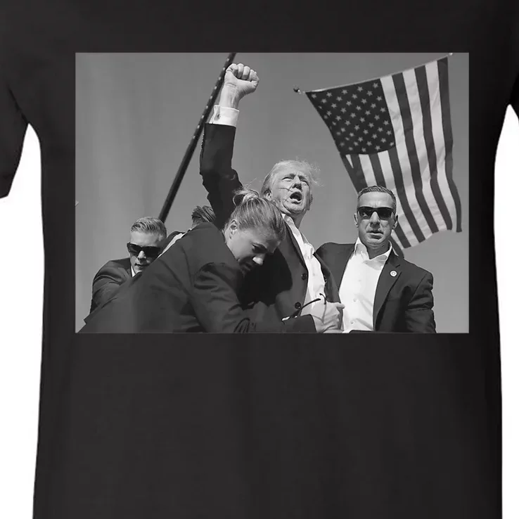 Donald Trump Fist Pump V-Neck T-Shirt