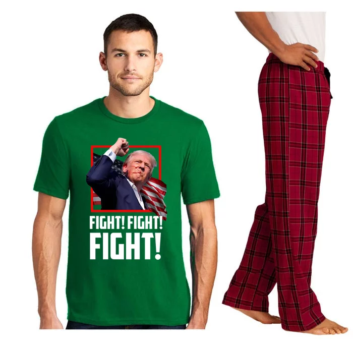 Donald Trump Fight Fighting Fighters Supporters Americans Gift Pajama Set