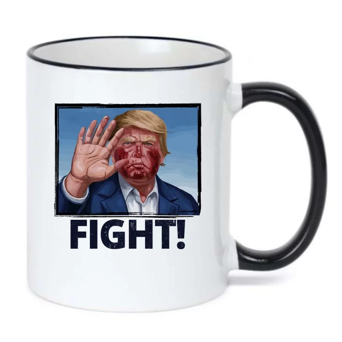 Donald Trump Fight! Rally Pro Trump Black Color Changing Mug