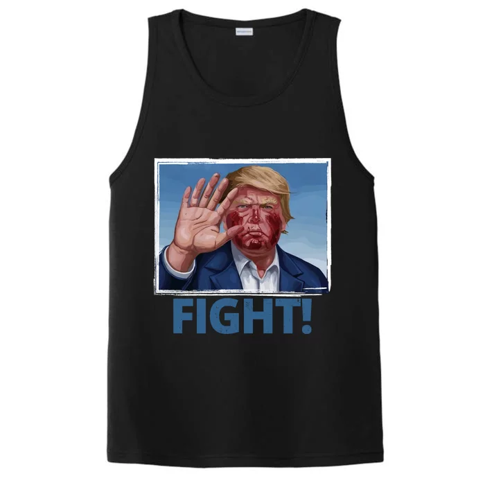 Donald Trump Fight! Rally Pro Trump Performance Tank