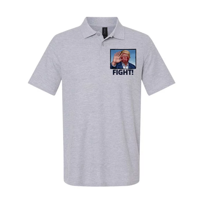 Donald Trump Fight! Rally Pro Trump Softstyle Adult Sport Polo