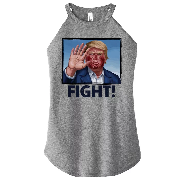 Donald Trump Fight! Rally Pro Trump Women’s Perfect Tri Rocker Tank