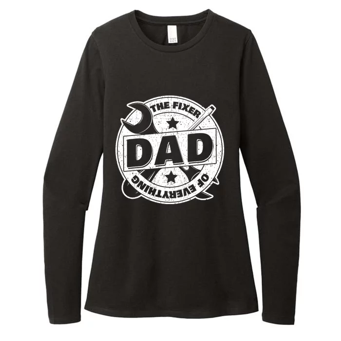 Dad The Fixer Of Everything Funny FatherS Day Tools Womens CVC Long Sleeve Shirt