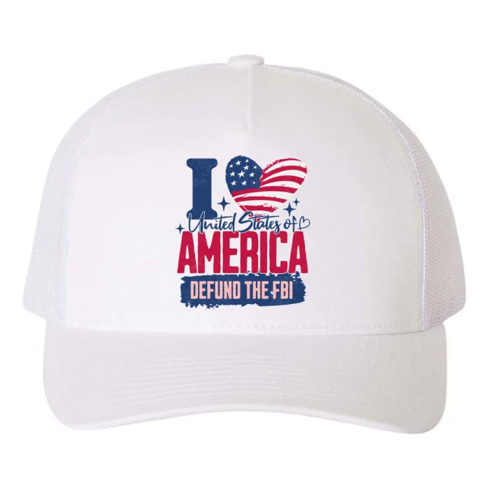 Defund The FBI MAGA Conservative Republican Fourth Of July Yupoong Adult 5-Panel Trucker Hat