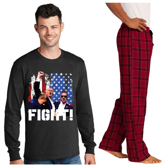 Donald Trump Fist Pump Long Sleeve Pajama Set