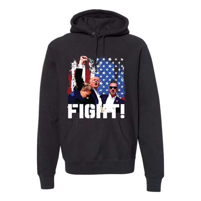 Donald Trump Fist Pump Premium Hoodie