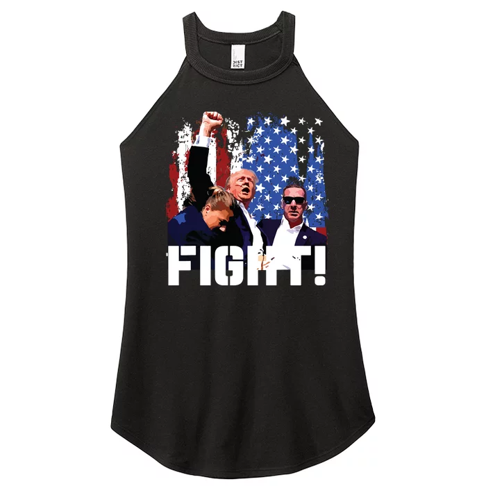 Donald Trump Fist Pump Women’s Perfect Tri Rocker Tank