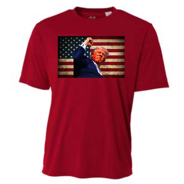 Donald Trump Field Attempt Fight For Freedom Cooling Performance Crew T-Shirt