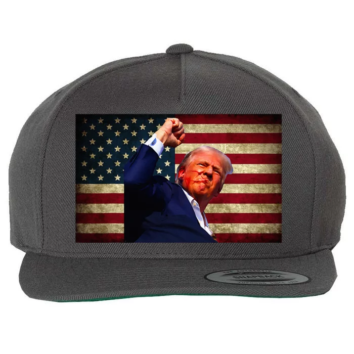 Donald Trump Field Attempt Fight For Freedom Wool Snapback Cap