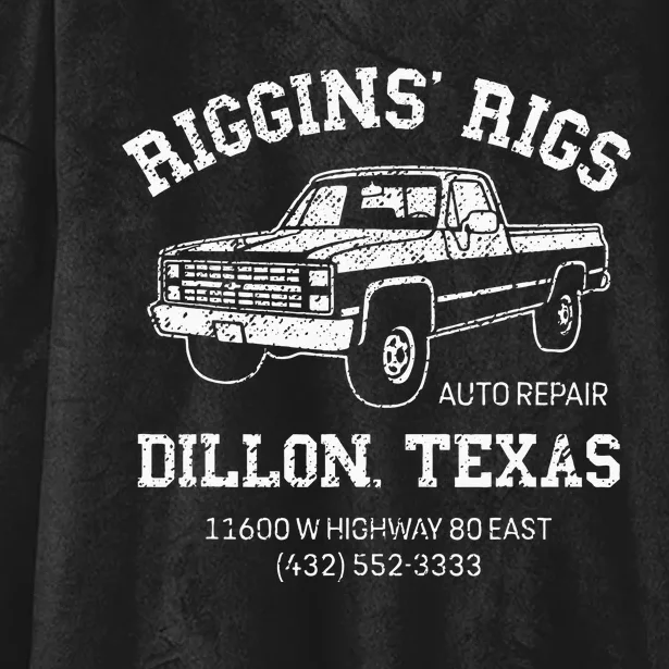 Dillon Texas Football Fan Auto Repair Riggins Rigs Hooded Wearable Blanket