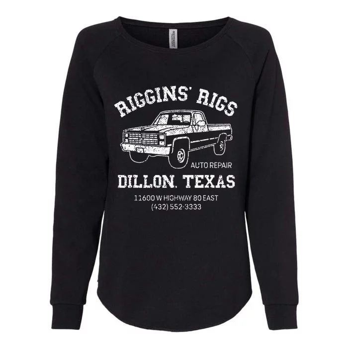 Dillon Texas Football Fan Auto Repair Riggins Rigs Womens California Wash Sweatshirt