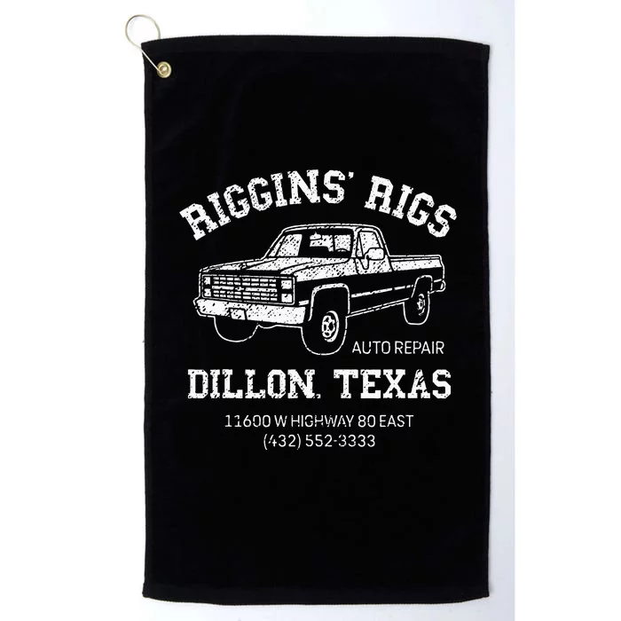 Dillon Texas Football Fan Auto Repair Riggins Rigs Platinum Collection Golf Towel