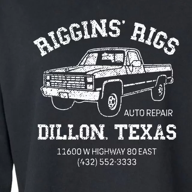 Dillon Texas Football Fan Auto Repair Riggins Rigs Cropped Pullover Crew