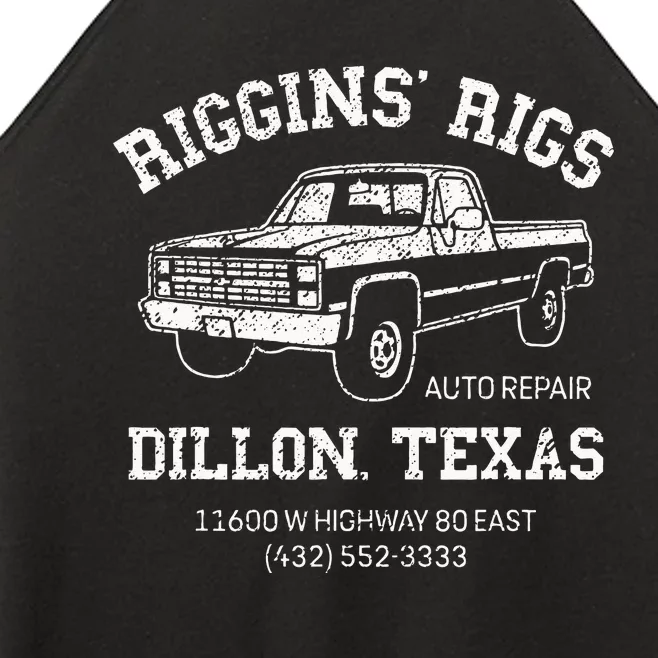 Dillon Texas Football Fan Auto Repair Riggins Rigs Women’s Perfect Tri Rocker Tank